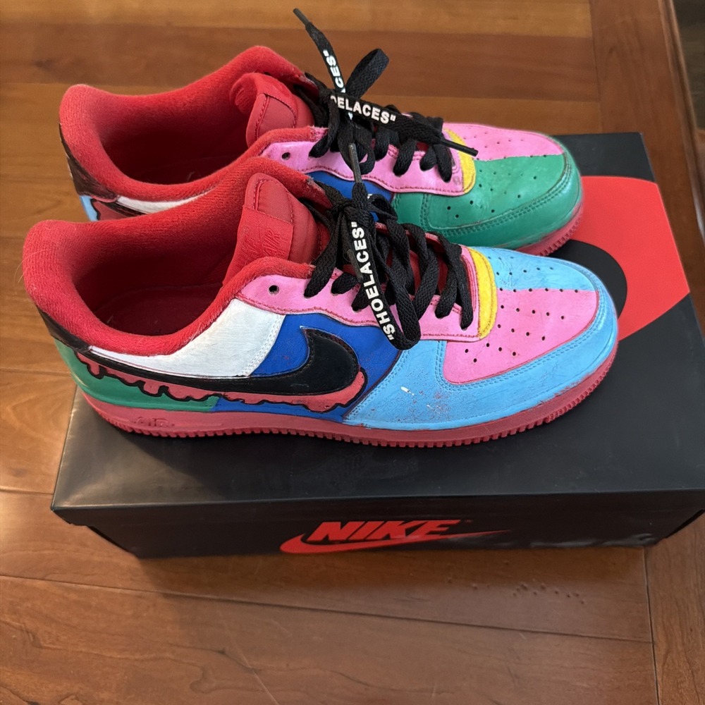 Custom Design Hand Painted Nike Air Force 1 - Picture 7 of 9